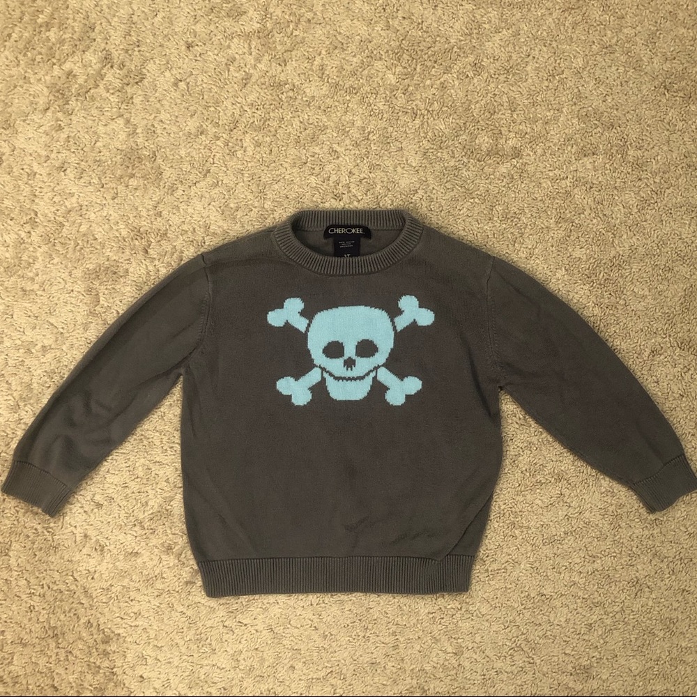 Cherokee skull sweater size -3T